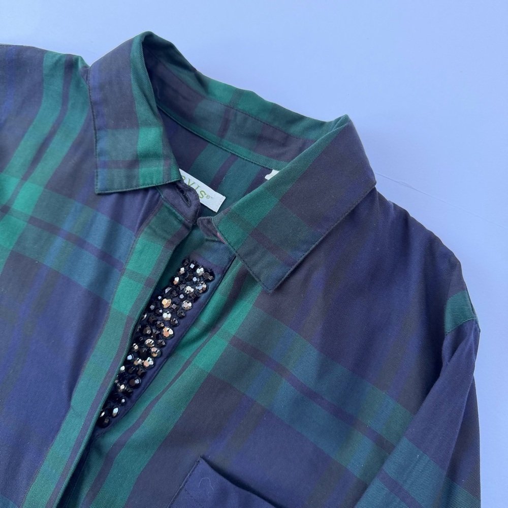 Woman’s Orvis Plaid Long Sleeve Shirt Size 14​​